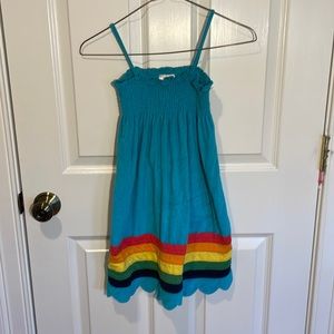 Hanna Anderson rainbow Terri dress/beach cover up. GUC